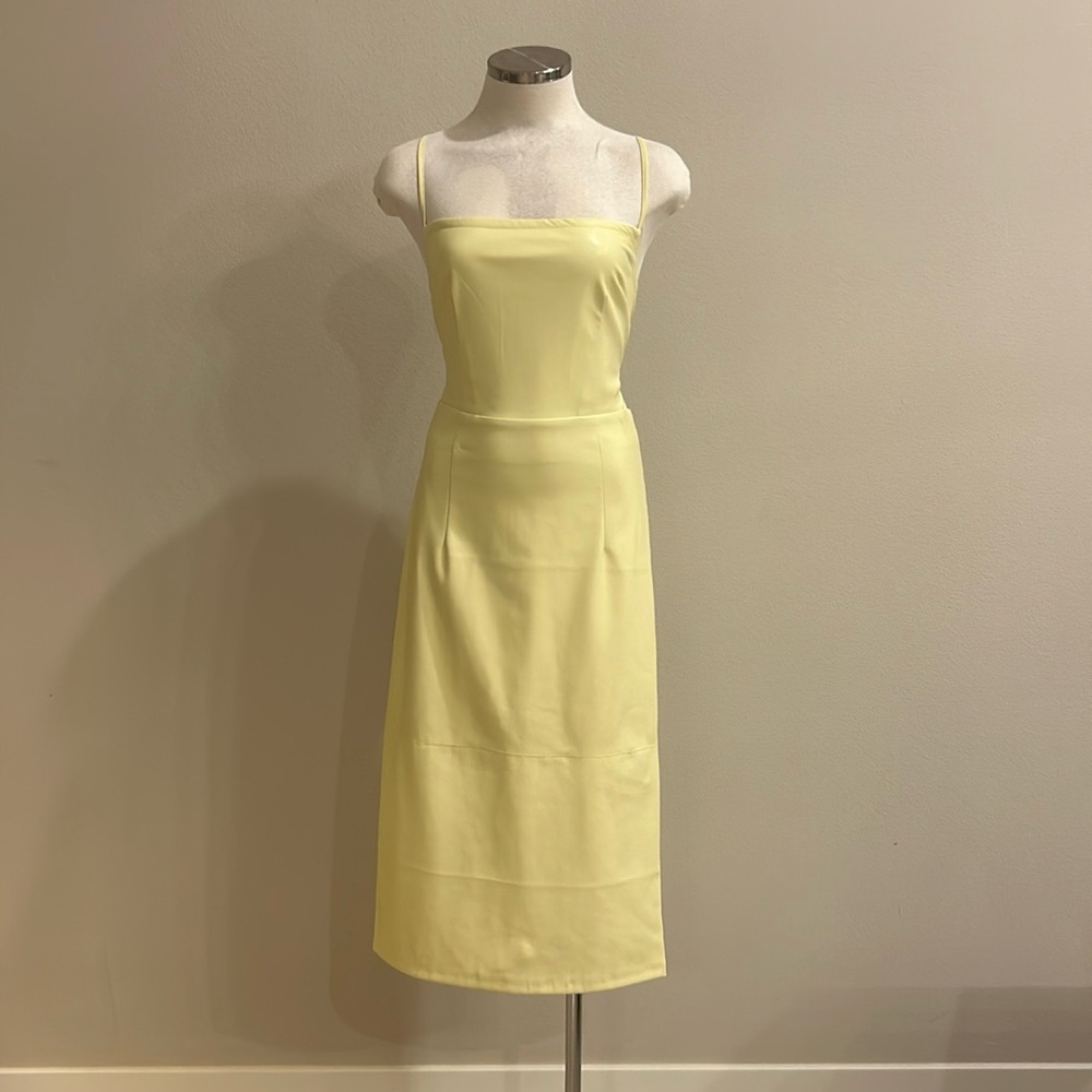 Good American Yellow Midi Dress (NEW WITHOUT TAGS)